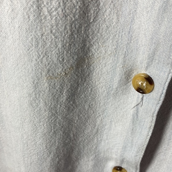 Casey & Max Top Women Size M Embroidered Top w Flannel Sleeves & Collar - Picture 6 of 8